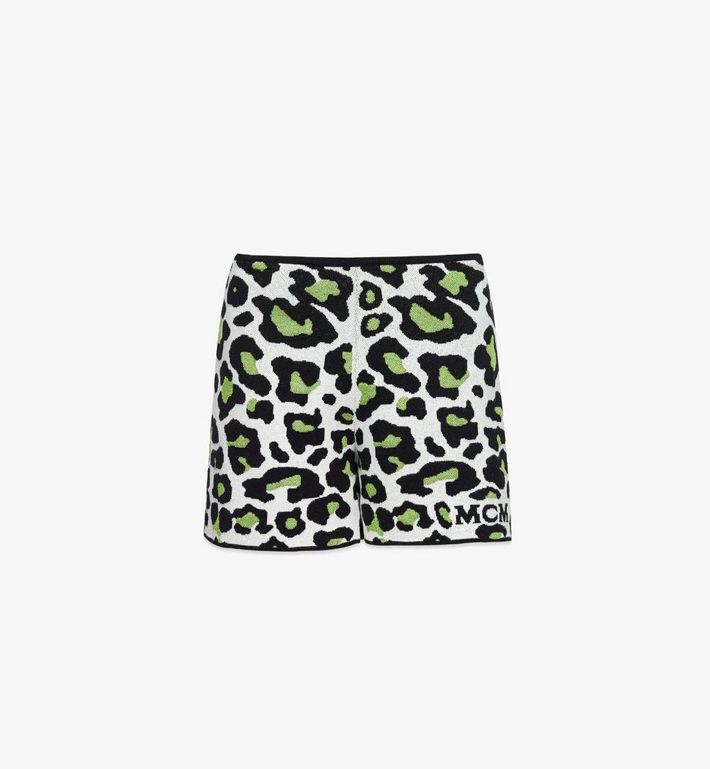 Shorts aus Jacquard-Strick mit Leopardenmuster 1